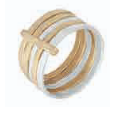 Susi Cala Sophie 5 Mix Ring in Sterling Silber- Teilweise vergoldet