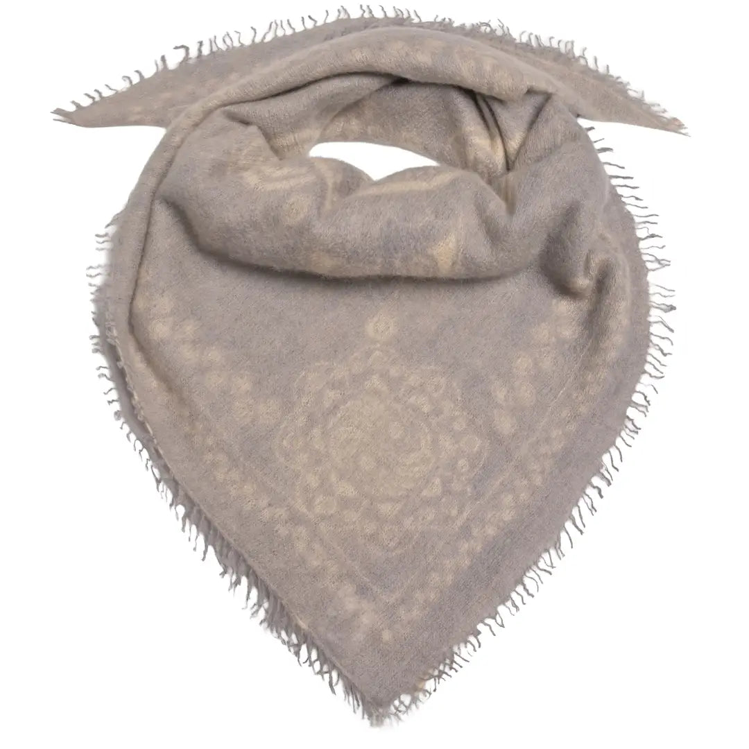 Cashmere Schal/Bandana Ornament in Taupe