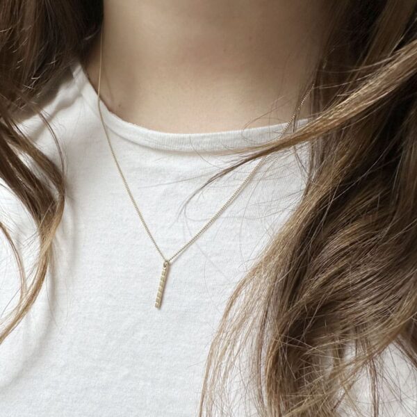 Susi Cala Camu Stick Haslkette Sterlingsilber vergoldet
