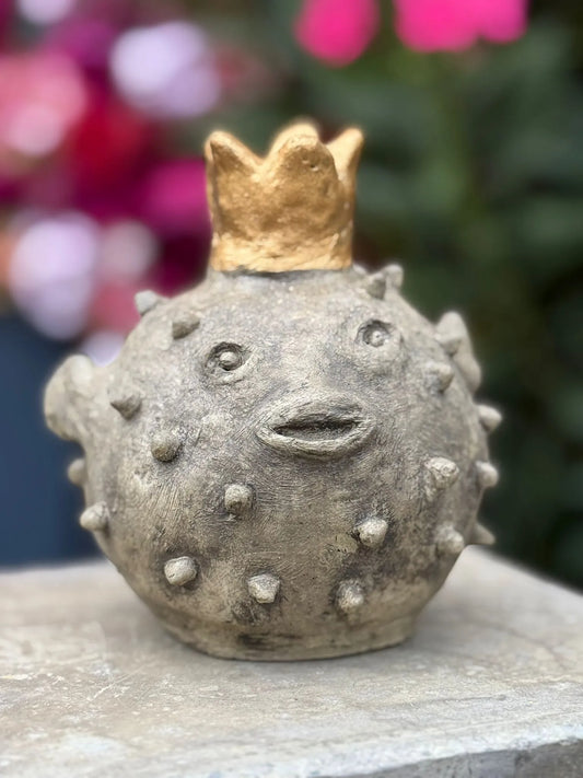 Gartenkunst Kaiserin Ki-Mono Kugelfisch mit Goldkrone