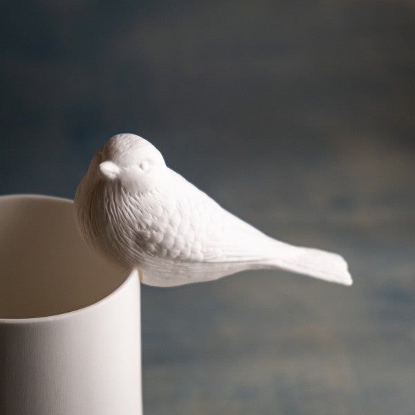 Porzellan Blaumeise Vogel Deko-Objekt