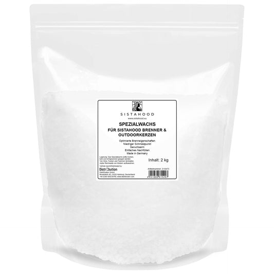 Spezialwachs für Outdoorkerze Nachfüllpackung 2KG