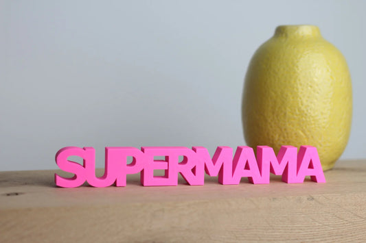 "Supermama" Aufsteller