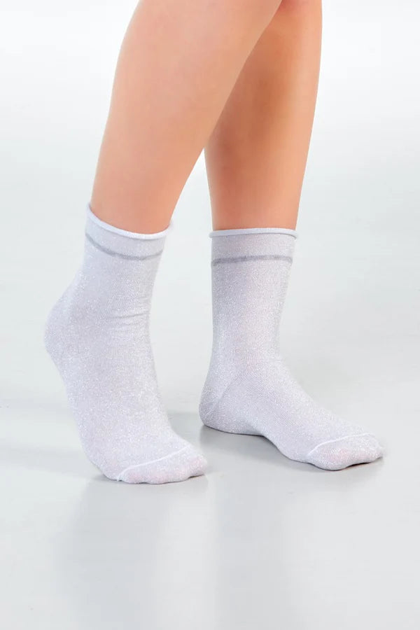Socken Dailysocks Chloe Weiß