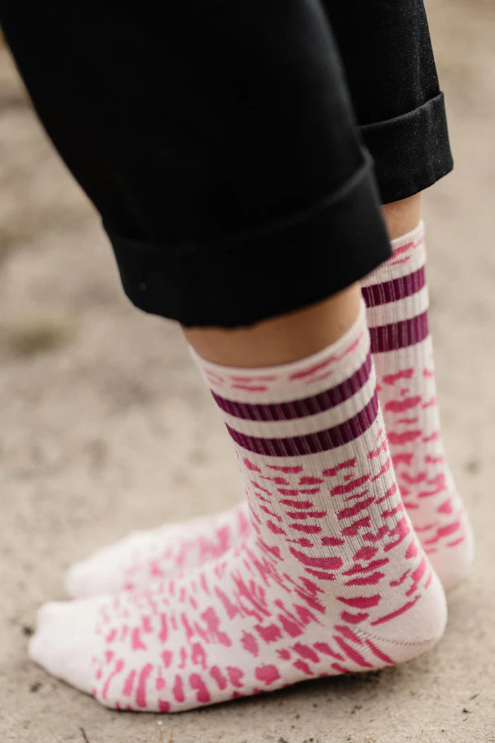 Socken Dailysocks Amanda Rosa/Burgunder