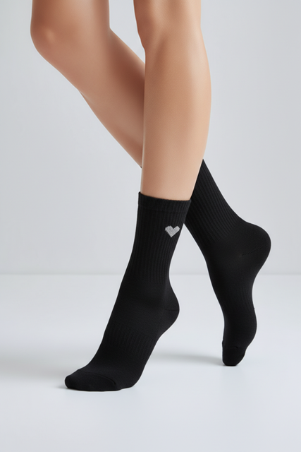 Socken Dailysocks HIÄRTKEN Schwarz