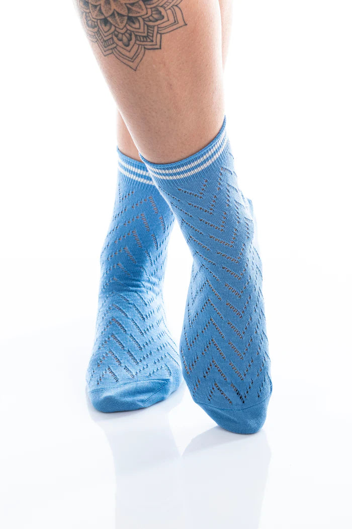 Socken Sommersocke Katharina Kornblumenblau