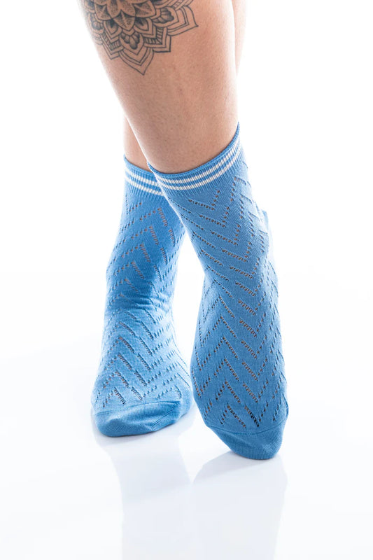 Socken Sommersocke Katharina Kornblumenblau
