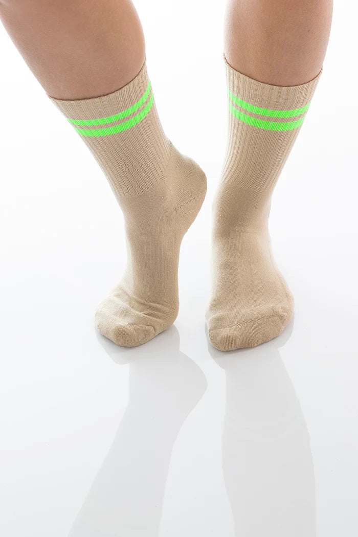 Socken Dailysocks Venus Sand/Neongrün