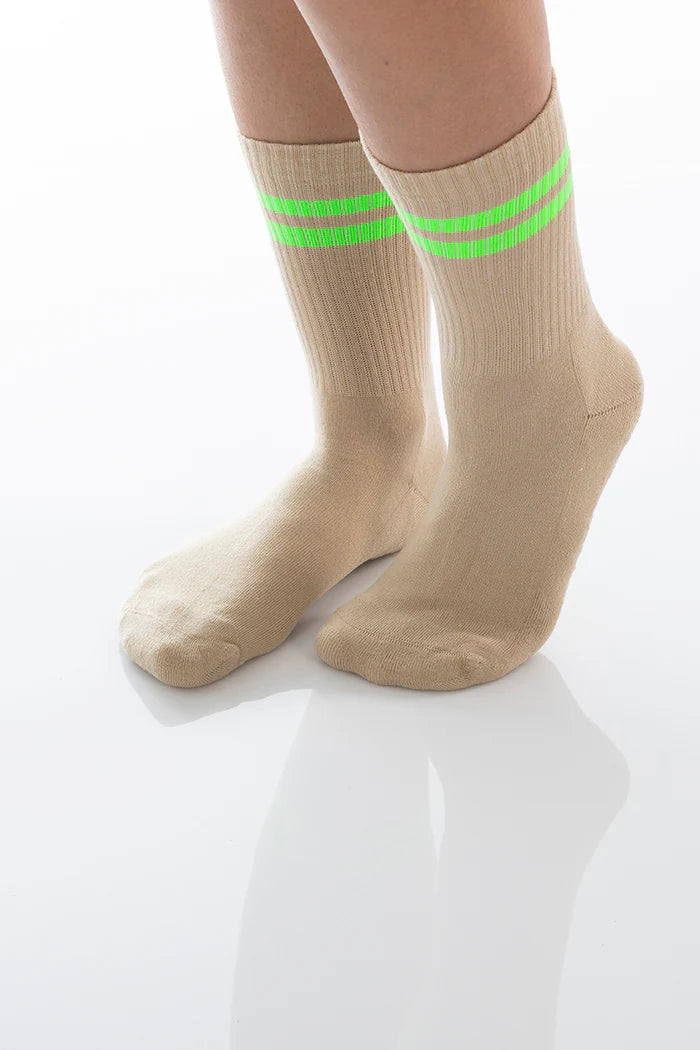 Socken Dailysocks Venus Sand/Neongrün